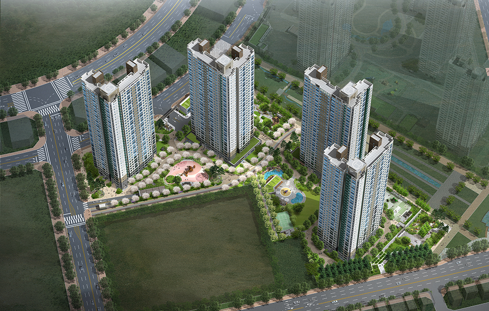 경산 펜타힐즈 더샵 2차 아파트 이미지